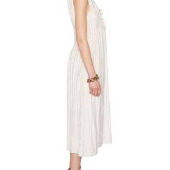 Frame | Cinched Crinkle Midi Dress - Picture 4 of 7